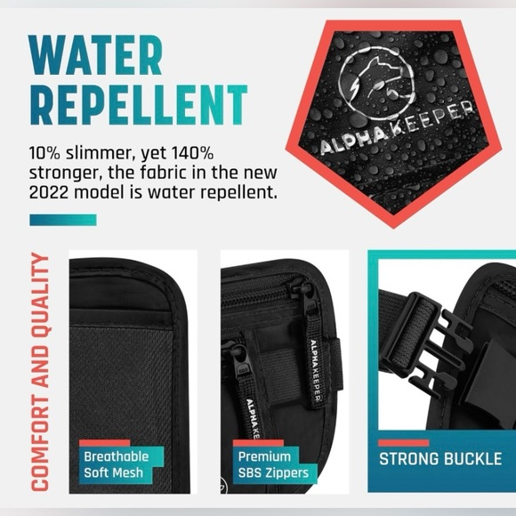 Alpha Keeper RFID Money Belt For Travel - Picture 2 of 3